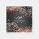 Search for black and gold sweet sixteen napkins Elegant
