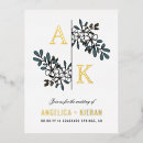 Search for gold foil wedding invitations Elegant