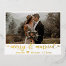 Search for married and merry christmas wedding announcement cards Bride and groom
