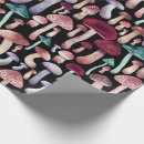 Search for mushrooms wrapping paper Botanical