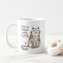 Search for life is better mugs Cat lovers