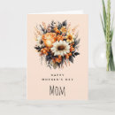 Search for orange mothers day cards Floral bouquet