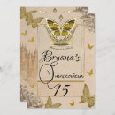 Search for fairytale quinceanera invitations Butterflies