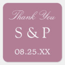 Search for mauve stickers Bride and groom initials