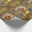 Search for old fashioned santa wrapping paper Funny