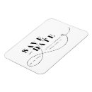 Search for black and white save the date magnets Minimalist