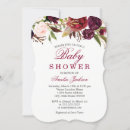 Search for marsala baby shower invitations Burgundy