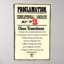 Search for rules for classroom posters School