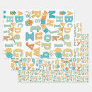 Search for school wrapping paper Alphabet