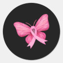 Search for breast cancer butterfly stickers Awareness