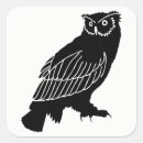 Search for birds silhouette stickers Owl