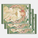 Search for nouveau wrapping paper Alphonse mucha