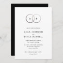 Search for two grooms wedding invitations Black and white
