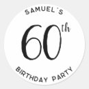 Search for 60th birthday party stickers Simple