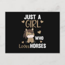 Search for horse girl postcards Cute