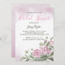 Search for pink peony bridal shower invitations Bride