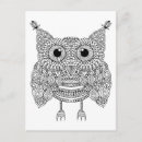 Search for zen doodle postcards Owl