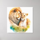 Search for african lion canvas prints Couple