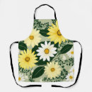 Search for white and yellow daisies aprons Floral