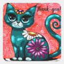 Search for teal cat stickers Kitty