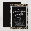 Search for leopard graduation invitations Gold