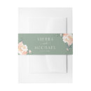 Search for floral wedding invitation belly bands Cream