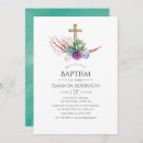 Search for succulent christening invitations Desert