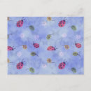 Search for daisy flower pattern postcards Blue