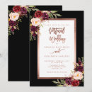 Search for rose gold and burgundy wedding invitations Script