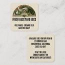 Search for eggs for sale business cards Vintage