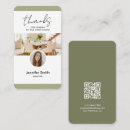 Search for real estate with photo business cards Qr code