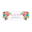 Search for pink orange floral return address labels Garden