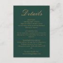 Search for green and gold wedding enclosure cards Classic