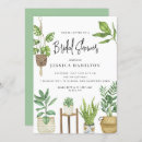 Search for plant bridal shower invitations Greenery