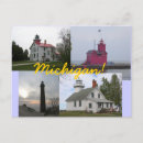 Search for michigan lighthouse postcards Lighthouses