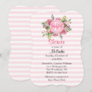 Search for stripe bridal shower invitations Feminine
