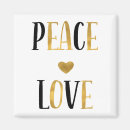 Search for peace square magnets Black