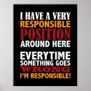 Search for responsibility posters Humour