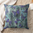 Search for purple butterfly cushions Blue green