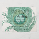 Search for peacock baby shower invitations Feather