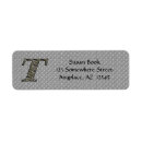 Search for monogram t return address labels Letter