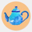 Search for blue teapot stickers Watercolor