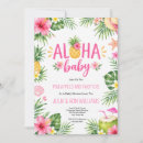 Search for luau baby shower invitations Tropical leaves