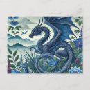 Search for enchanting postcards Blue