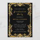 Search for golden graduation invitations High school