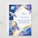Search for space adventure birthday invitations Boy