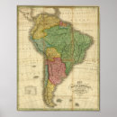 Search for vintage south america posters Map