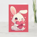 Search for cute rabbit valentines day cards White