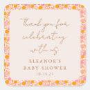 Search for pink floral thank you stickers Unique