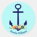 Search for floral anchor stickers Blue